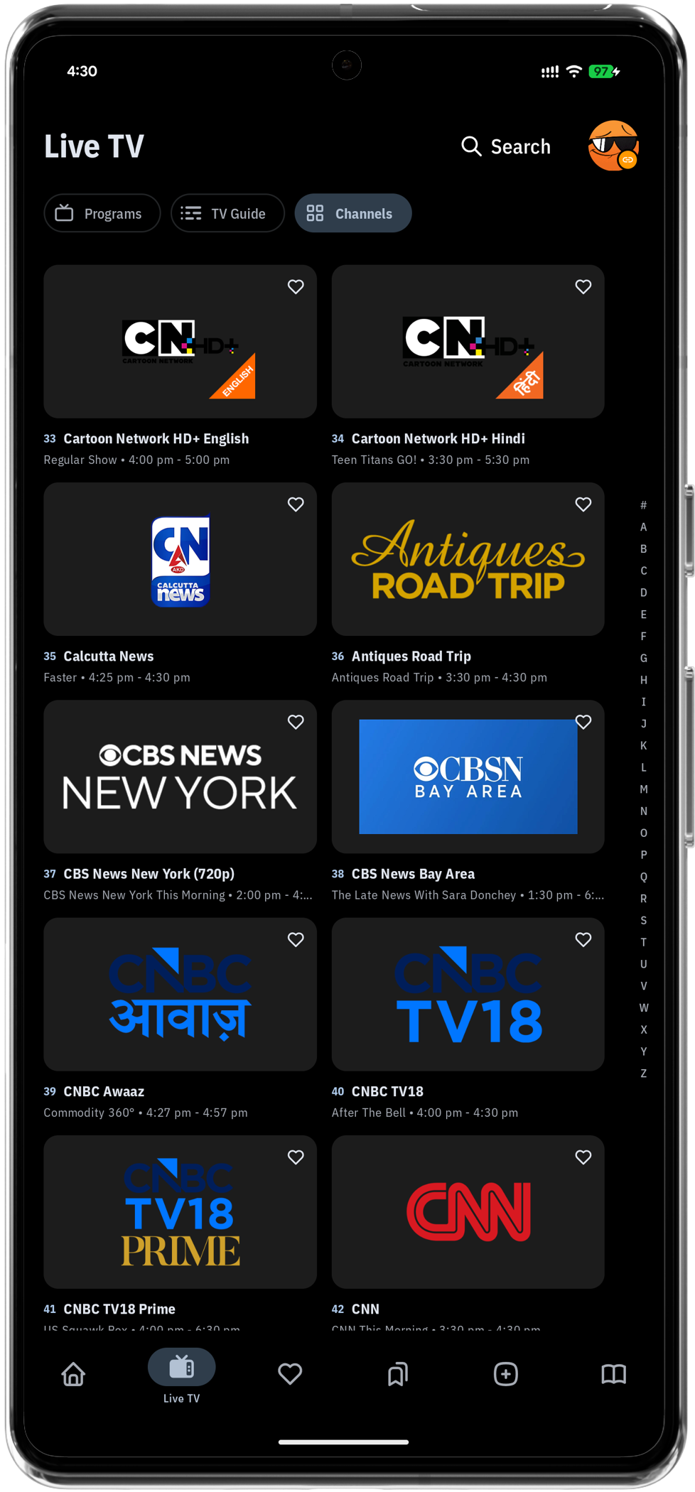 Live TV Right View