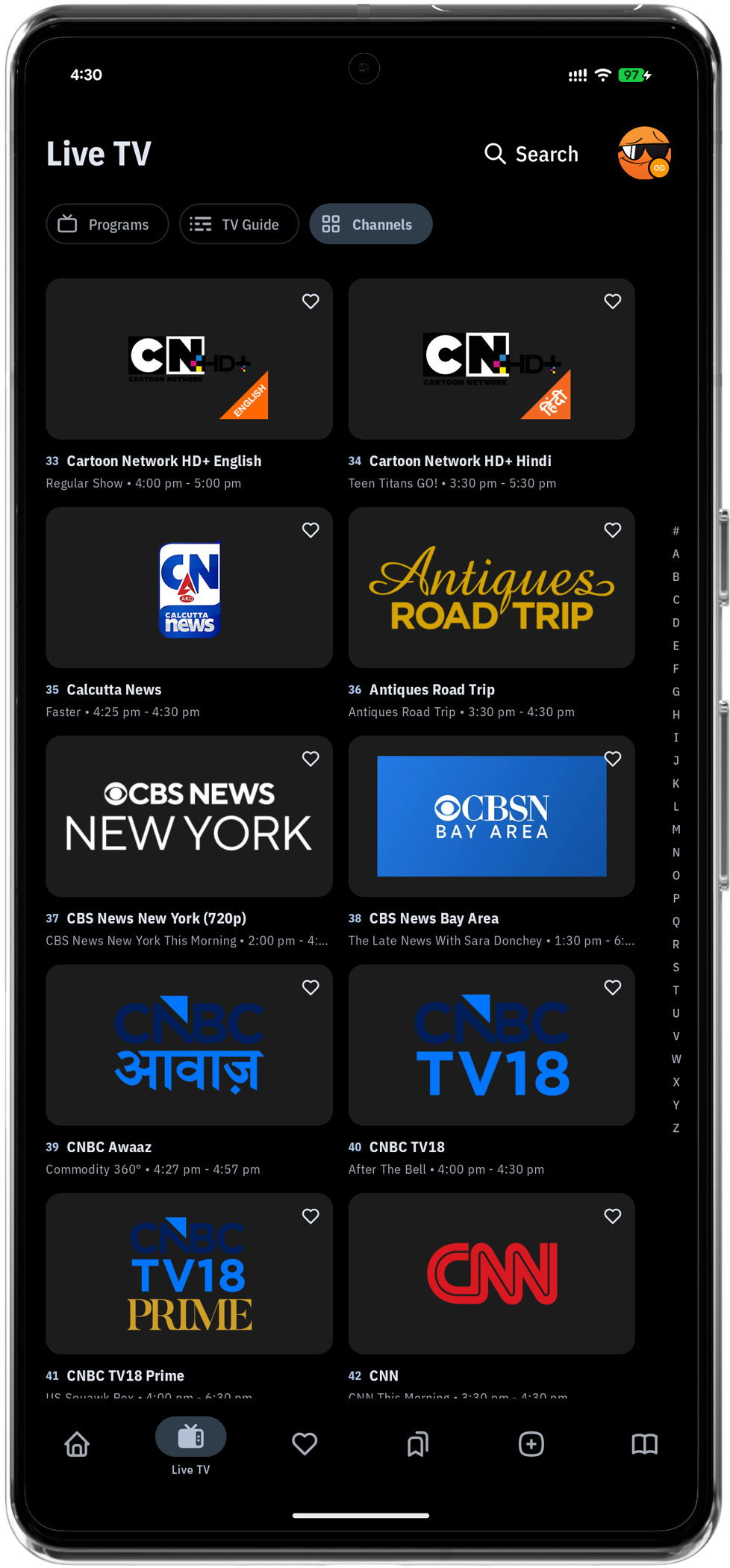 Live TV Right View