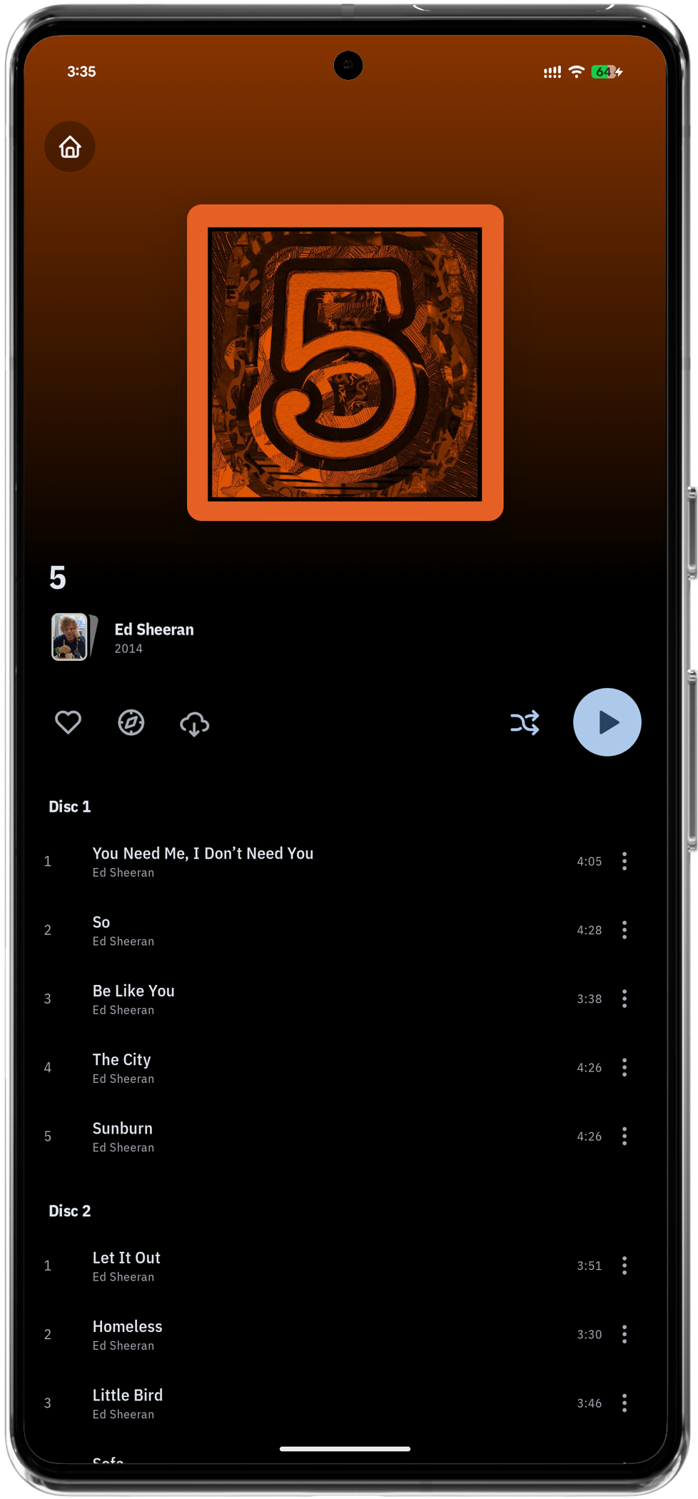 Music Album View